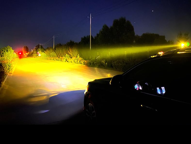 Autozap Mini Drive LED Fog Light Double Color for Car and Bikes (White & Yellow) 2Pcs - Image 4