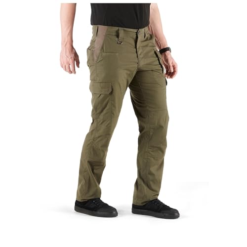5.11 Tactical Men's ABR Pro Pants, Straight Fit, 9 Pockets, Comfort Waist, Style 74512, Ranger Green (New), 38W x 30L - Image 2