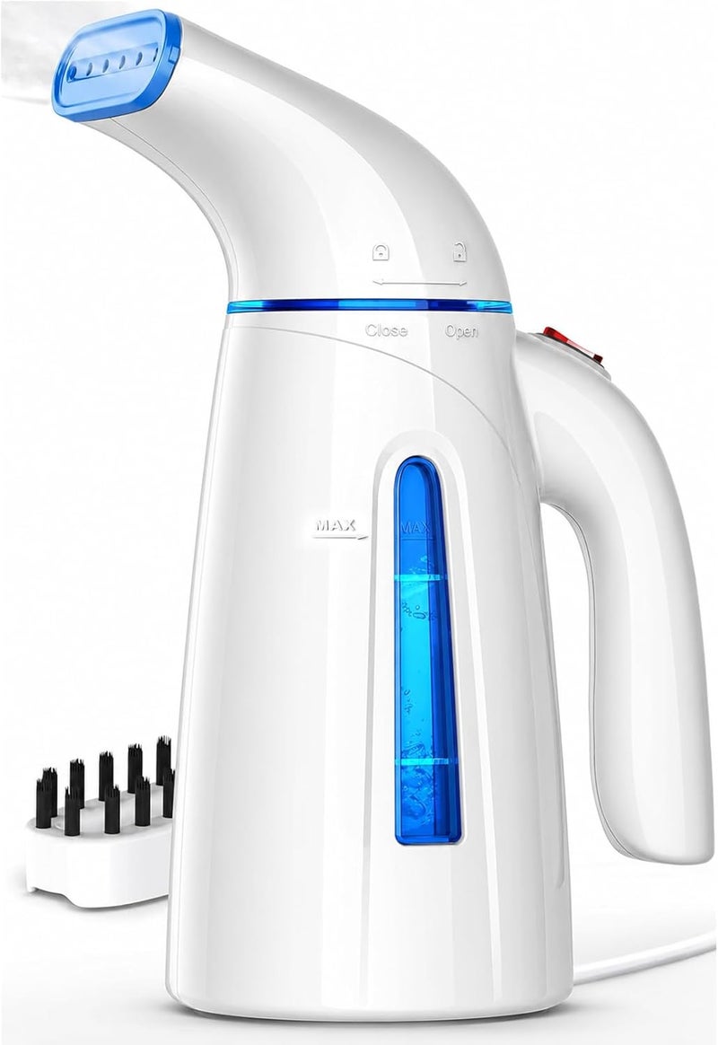 OGHom Steamer for Clothes, Handheld Clothing Steamer for Garment, 240ml Big Capacity 700W Portable Travel Steam Iron (Blue) - Image 1