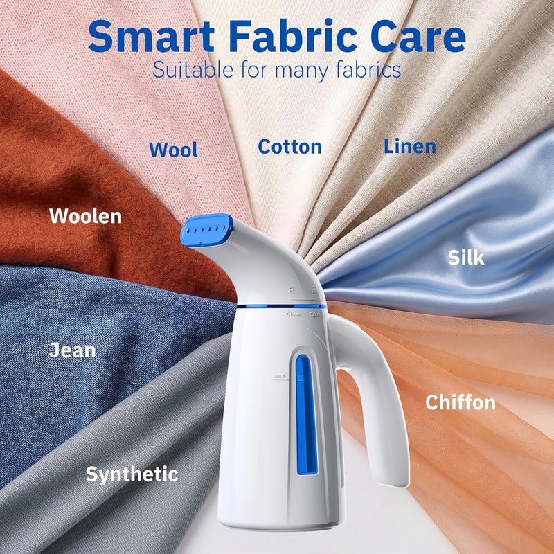 OGHom Steamer for Clothes, Handheld Clothing Steamer for Garment, 240ml Big Capacity 700W Portable Travel Steam Iron (Blue) - Image 4