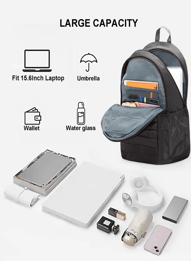 KEOFID Women's Small Backpack, Waterproof Small Backpack, Women's Backpack Purse, Lightweight Casual Backpack, Elegant Daypack for Leisure, School, Travel, Work, black, M - Image 5