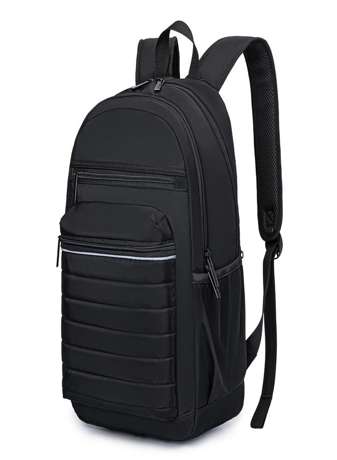 KEOFID Women's Small Backpack, Waterproof Small Backpack, Women's Backpack Purse, Lightweight Casual Backpack, Elegant Daypack for Leisure, School, Travel, Work, black, M - Image 1
