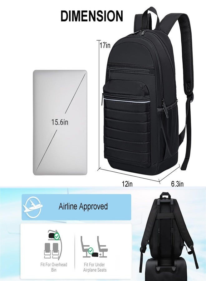 KEOFID Women's Small Backpack, Waterproof Small Backpack, Women's Backpack Purse, Lightweight Casual Backpack, Elegant Daypack for Leisure, School, Travel, Work, black, M - Image 3