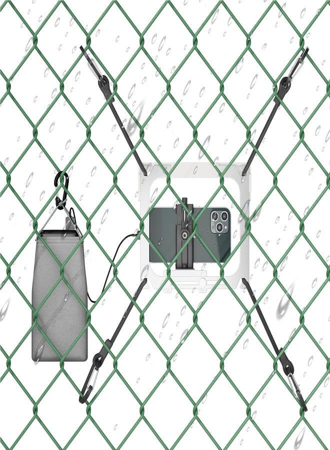 Matare Cell Phone Fence Mount with Shade for iPhone, Mevo Start, Phones, GoPro and Other Action Cameras, Mounting Kit for Gamechanger for Recording Baseball,Softball and Tennis Games(MINI Plus) - Image 3