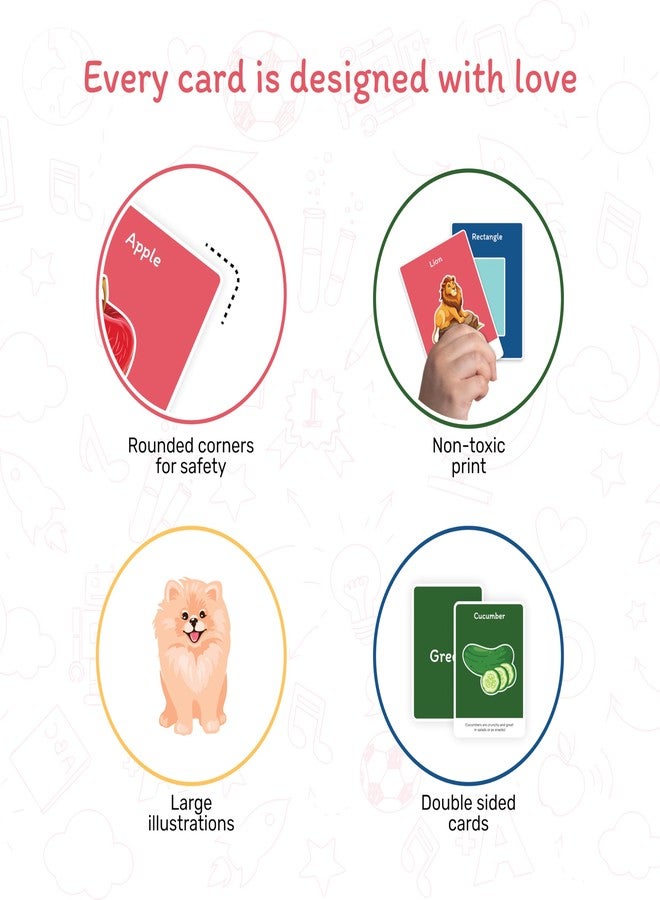 بطاقات تعليمية مميزة للأطفال من Tinymingle، 4 في 1 (50 بطاقة) - الحروف الأبجدية، الأرقام، الأشكال، والألوان | لعبة تعليمية مونتيسوري للأطفال من عمر سنة إلى 5 سنوات | مستلزمات الأطفال، هدايا، ألعاب ما قبل المدرسة - Image 3