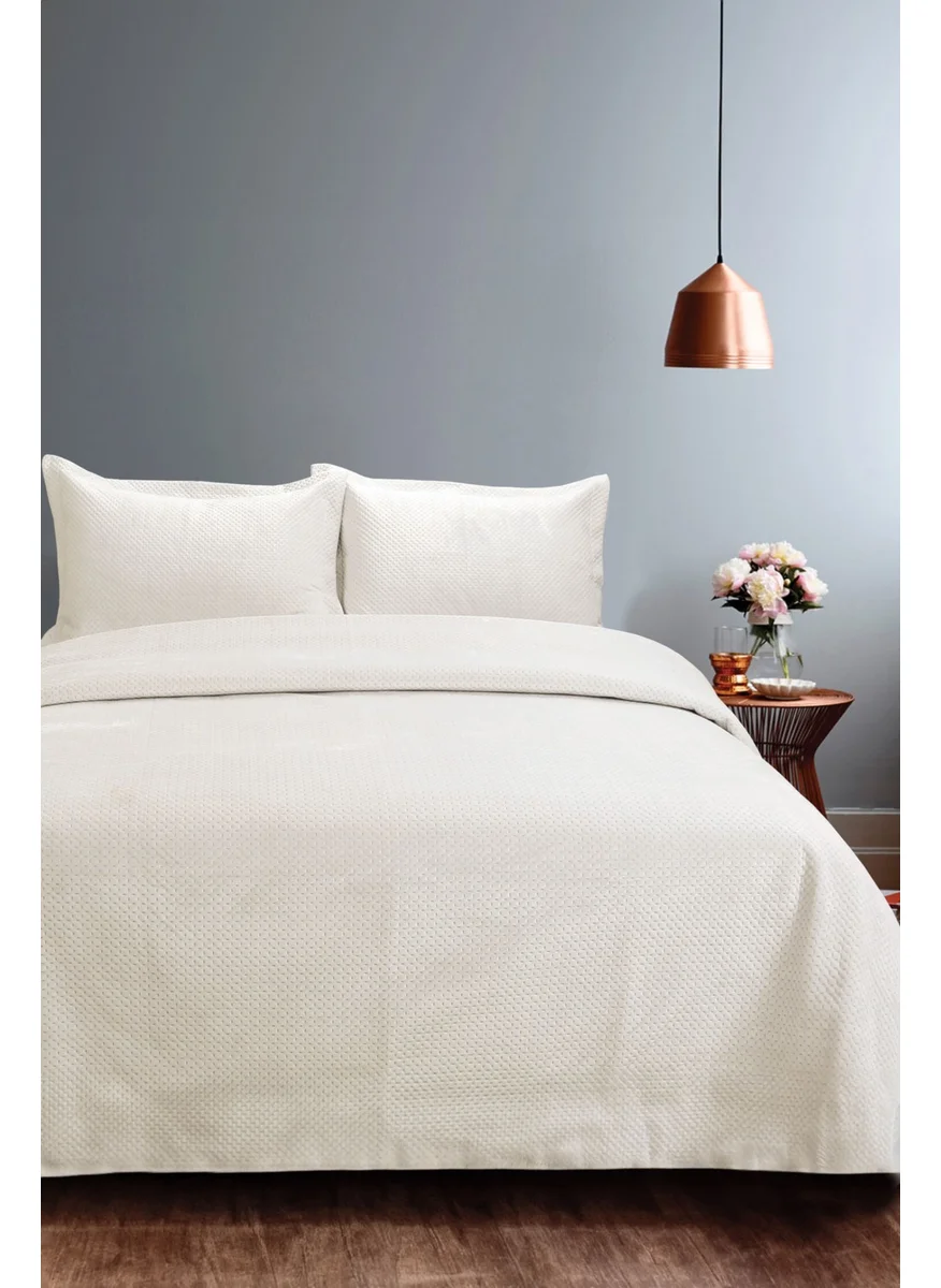 Favora Lidia Double Bedspread Set - Cream