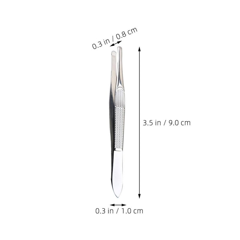 Stainless Steel 3Pcs Tweezers Set For Eyebrow Plucking And Facial Hair Removal - Image 5