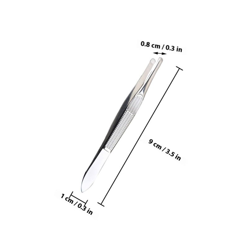Stainless Steel 3Pcs Tweezers Set For Eyebrow Plucking And Facial Hair Removal - Image 3