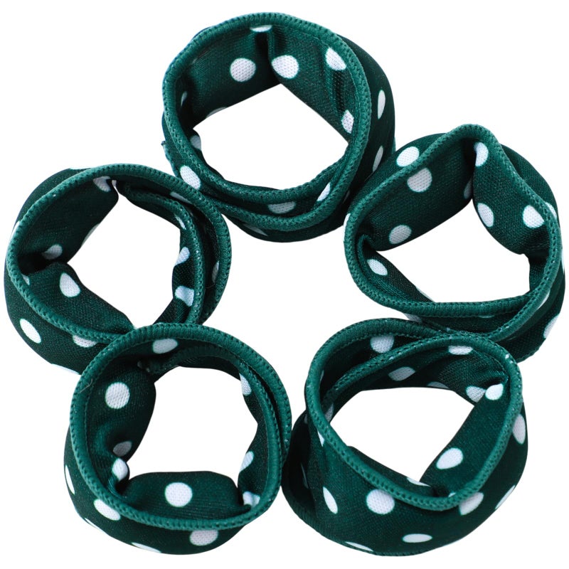 Bememo 40 Pieces Soft Curlers Hair Rollers Overnight Heatless Pillow Rollers for Hair Satin Sponge Curlers to Sleep in No Heat for Long Short Styling Tools(Dark Green) - Image 3
