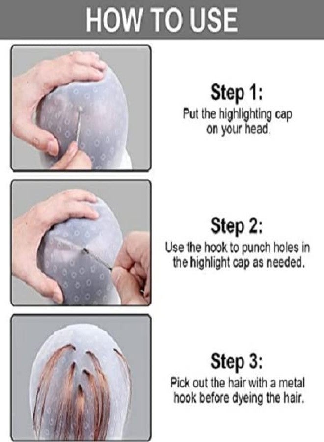APPARA Professional Hair colouring, Hair Dye, Hair Bleaching, Hair Highlighting Cap with Hook - Image 4