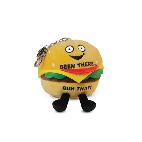 Punchkins Burger Bag Charm Funny Plush Keychain for Purse, Backpack, and Gifts for Food Lovers - Image 4
