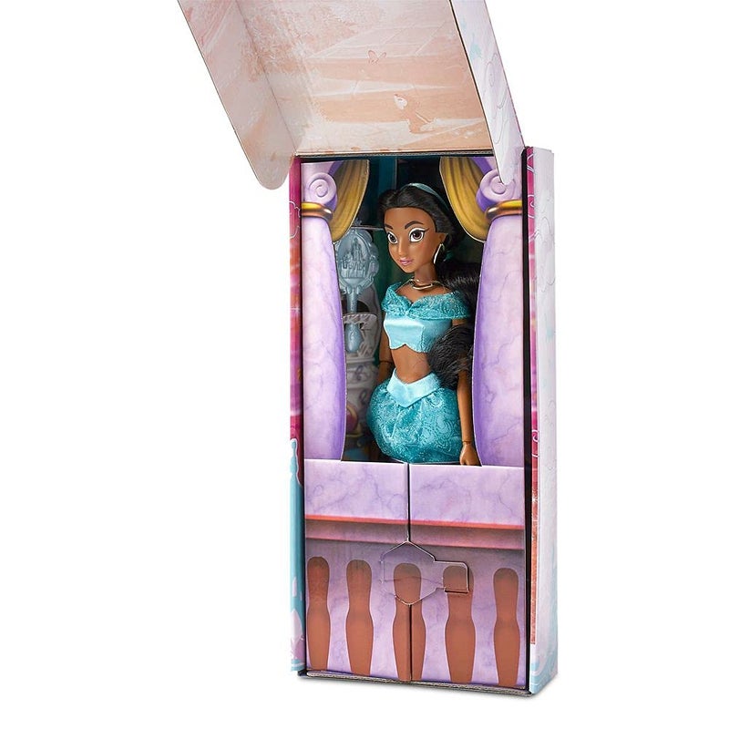 Disney Store Official Disney Princess Classic Doll (Jasmine from Aladdin), 11 Inches, Includes Brush with Molded Details, Fully Posable Toy in Classic Outfit - Disney Princess Toys for Girls - Image 2