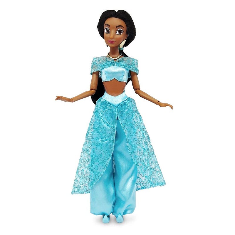 Disney Store Official Disney Princess Classic Doll (Jasmine from Aladdin), 11 Inches, Includes Brush with Molded Details, Fully Posable Toy in Classic Outfit - Disney Princess Toys for Girls - Image 5
