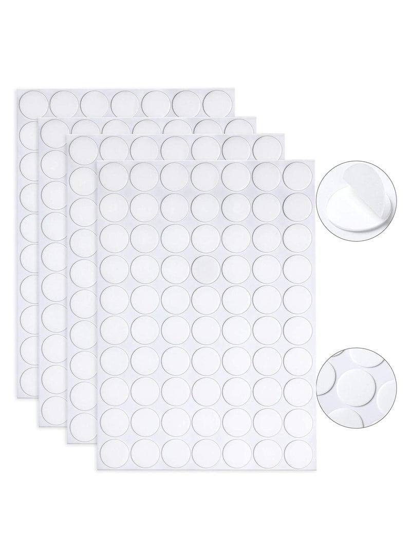280 Pieces Double Sided Sticky Dots Stickers Removable Round Putty Clear Sticky Tack No Trace Super Sticky Putty Waterproof Small Stickers for Festival Decoration - Image 1