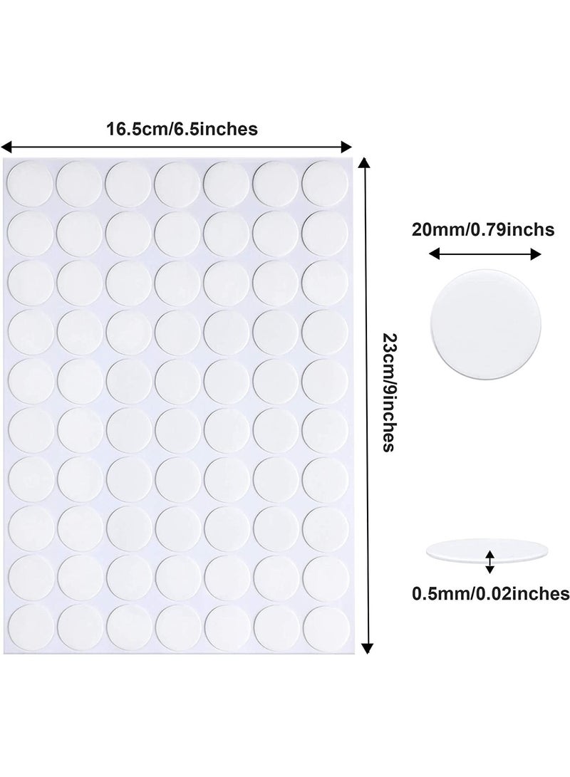 280 Pieces Double Sided Sticky Dots Stickers Removable Round Putty Clear Sticky Tack No Trace Super Sticky Putty Waterproof Small Stickers for Festival Decoration - Image 2