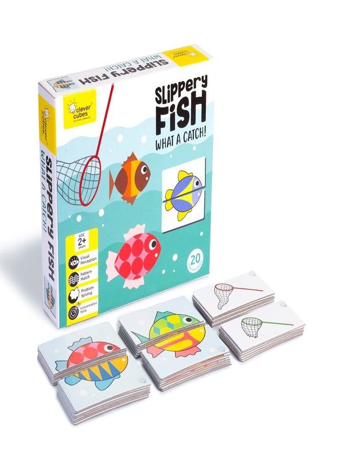 Clever Cubes: Activity Games Pack of 3: Plotting Pots, Slippery Fish, SHAPE-A-THON (Ages 2-4) - Image 3