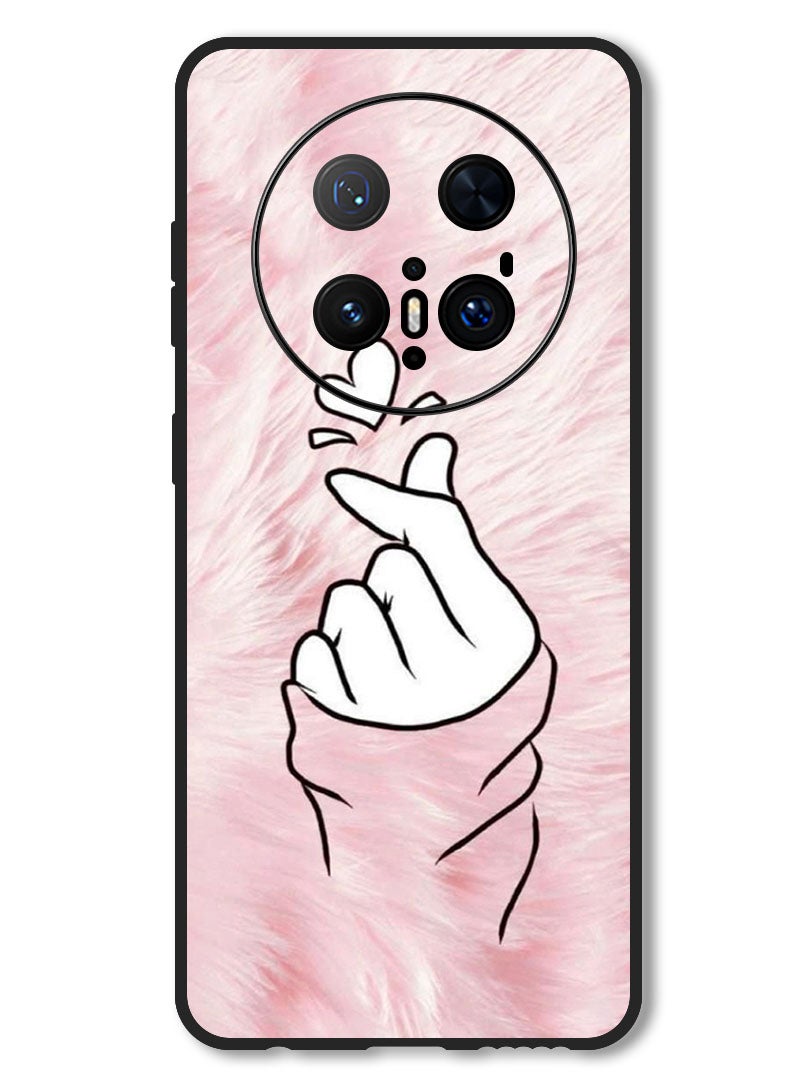 Theodor Case Compatible with Huawei Mate 70 Pro/ 70 Pro + Protection Shockproof Bumper Cover Snap Love Pink - Image 1