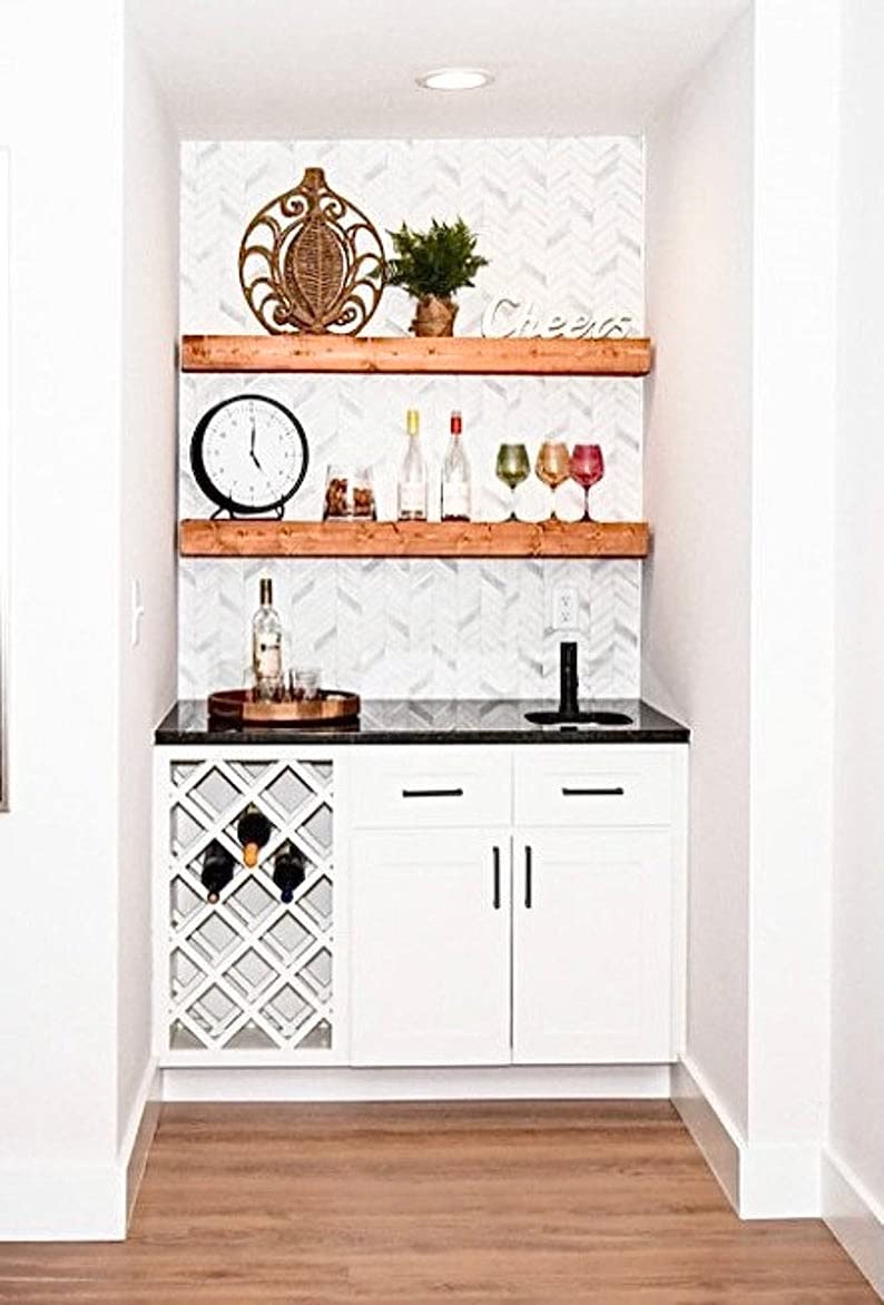 Vm Decor 18 Inch Floating Shelves For Wall Set Of 3 Rustic Wall Mounted Ledge Shelf For Bathroom Bedroom Living Room Sheesham Wood - Image 5