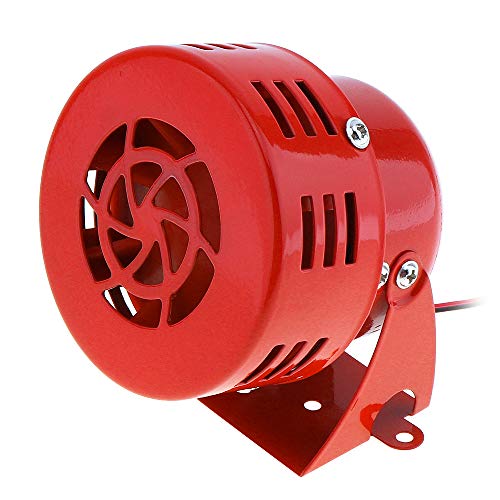 ePathChina Universal 12V Red Automotive Motorcycle Horns Air Raid Siren Horn Car Truck Motor Driven Alarm - Image 1
