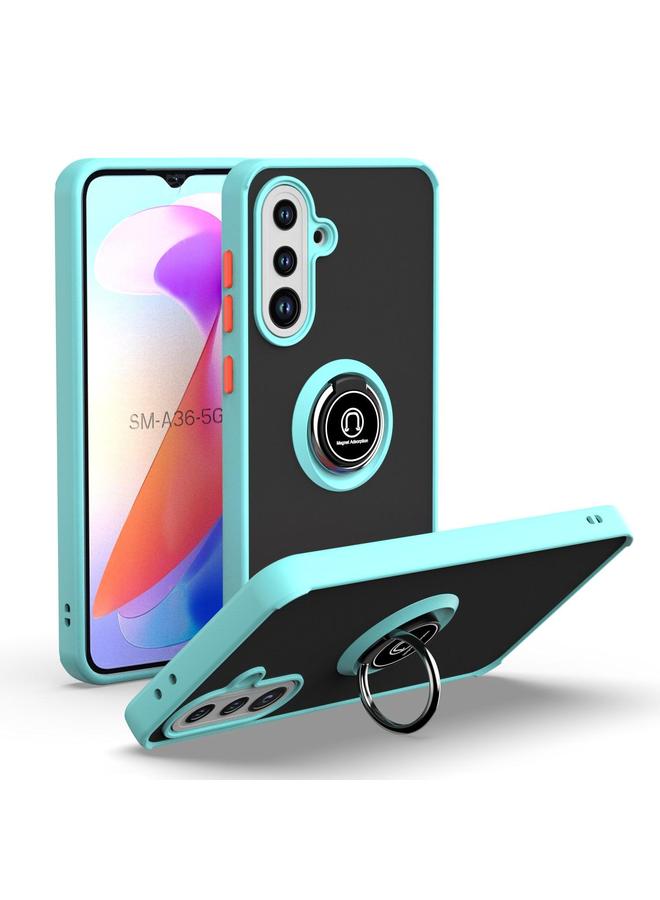 اس-توب جراب لهاتف Samsung Galaxy A36 5G Q Shadow 1 Series TPU Hybrid PC Phone Case مع حلقة - Image 1