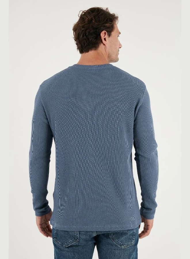 Buratti  Buratti Cotton Crew Neck Slim Fit Basic Sweat Men's SWEAT 5905073S2 for Men | Best Price UAE