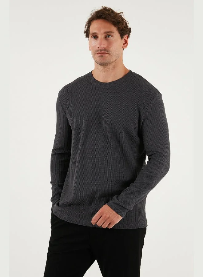 Buratti  Buratti Cotton Crew Neck Slim Fit Basic Sweat Men's SWEAT 5905073S2 for Men | Best Price UAE