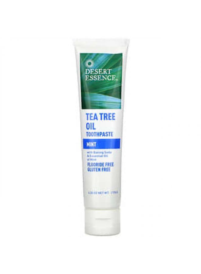 Desert Essence Desert Essence, Tea Tree Oil Toothpaste, Mint, 6.25 oz (176 g) 