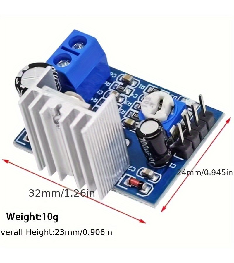 DA2030 Audio Amplifier Board 2PCS Power Supply 6-12V Single TDA2030 Module - Image 1