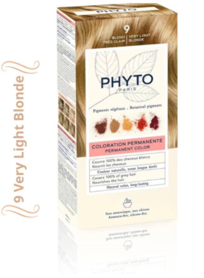 Phyto Paris Phyto Color Permanent Color - Hair Colour: 9 Very Light Blond - Image 1