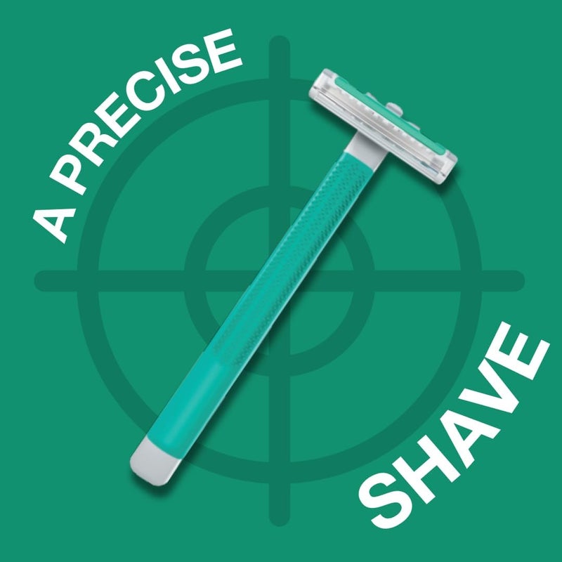 schick شيفك إكزاكتا2 ماكينة حلاقة حساسة بشفرة مزدوجة قابلة للتصرف للرجال - 12+6 عبوة مع فيتامين E و الألوة فيرا - Image 4