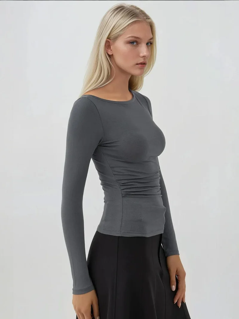 HICCUP Soft Long Sleeve Fitted Top Busem Collection