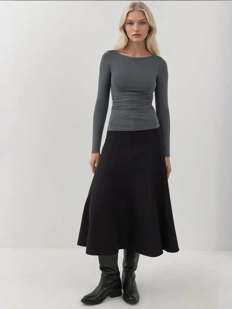 HICCUP Soft Long Sleeve Fitted Top Busem Collection