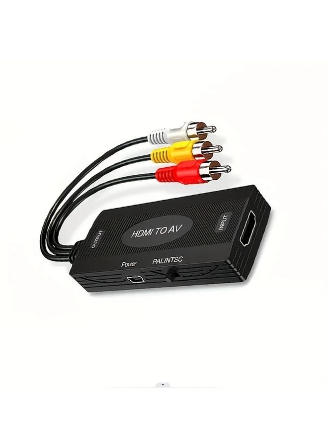 Black Rca To Av Converter 1080P Pal Ntsc For Tv Pc Ps3 Xbox Vhs Vcr Dvd Players - Image 5