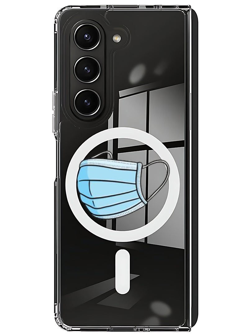 Theodor Magnetic Case for Samsung Galaxy Z Fold 5 Compatible with MagSafe Wireless Charging, Shockproof Phone Bumper Cover Mask - Image 1