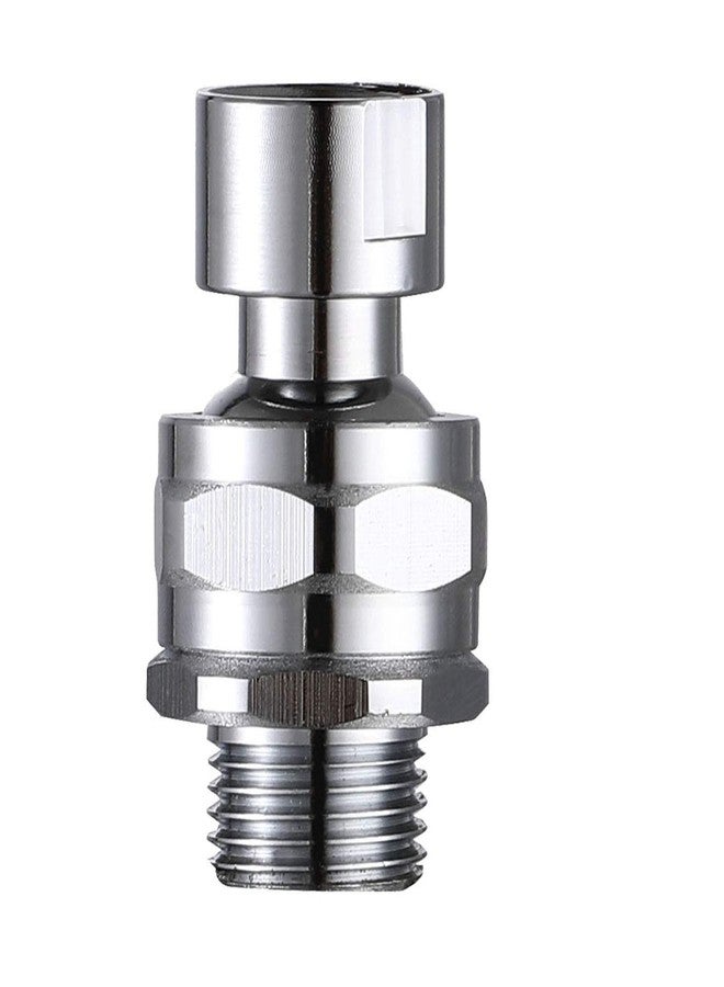 YDmeet Shower Head Swivel Ball Adapter Brass Adjustable Shower Arm Connector Universal Showering Component Shower Arm Extension, Polished Chrome - Image 1