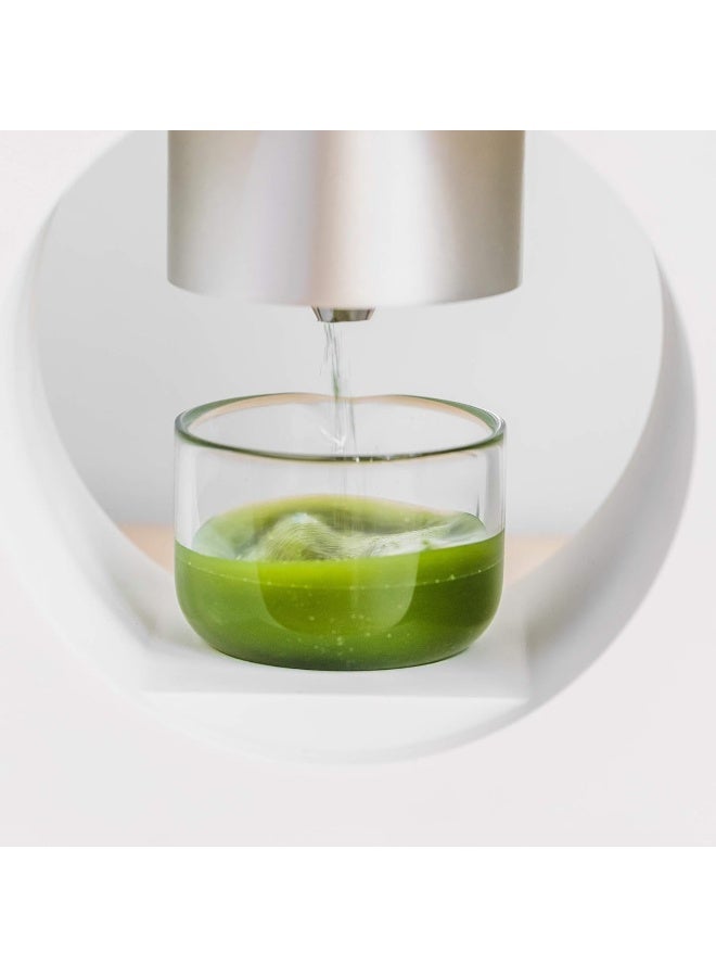 Cuzen Matcha  Maker Starter Kit, An Innovative At-Home Matcha Machine That Produces Freshly Ground Matcha From Organic Shade-Grown Japanese Tea Leaves (White)  - Image 1