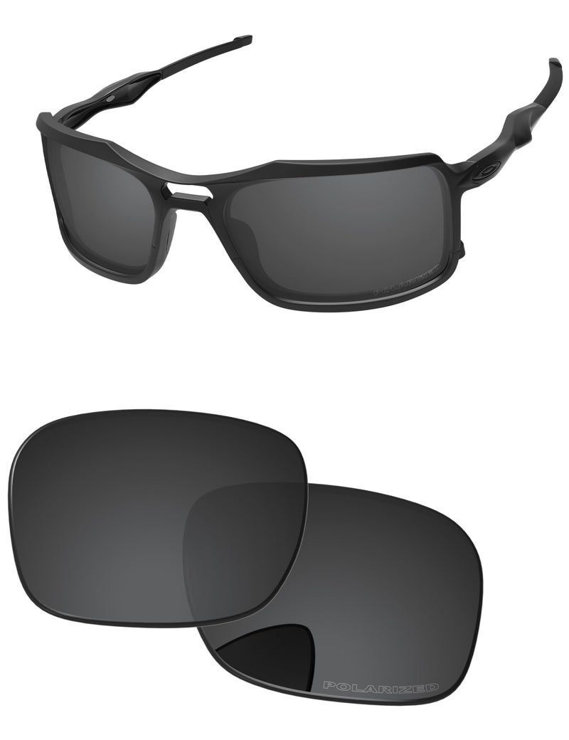 PapaViva Replacement Lenses for Oakley Triggerman OO9266 Sunglass Solid Black Polarized - Image 2