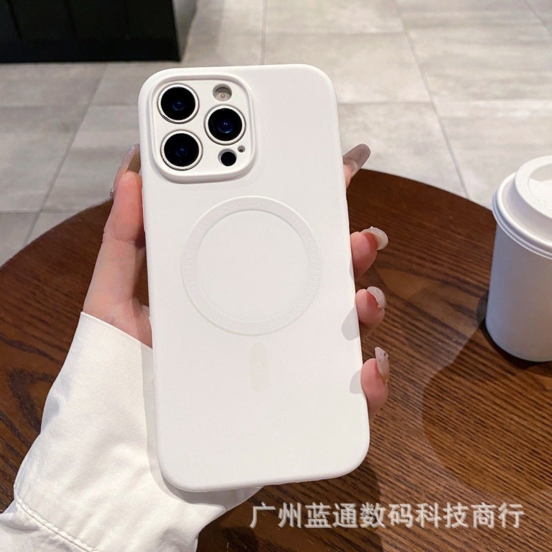 TOMO Cloud-Sensing Magnetic Liquid Silicone Case for iPhone 16, 17 Pro Max, and More - Soft Shockproof Cover with Anti-Fingerprint Features