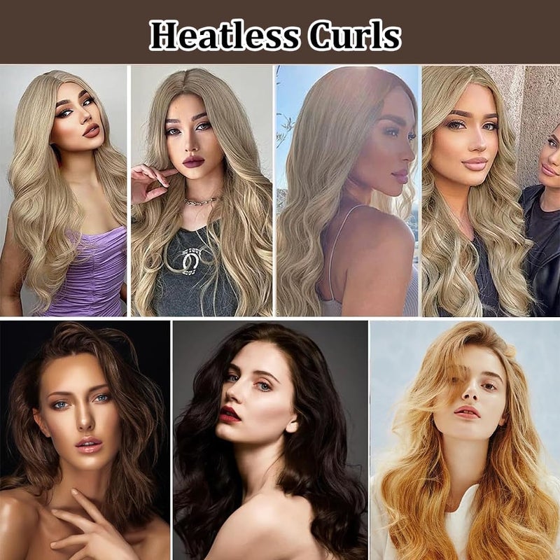BIRZAR Heatless Hair Curler Flexible Heatless Curls with Hook Satin Rollers Hair Curler for Women Heatless Heatless Curls Headband for All Hair Types Overnight Heatless Hair Curler for Natural Hair - Image 5