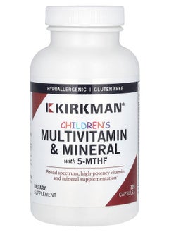 Kirkman Labs Children's Multivitamin & Mineral with 5-MTHF 120 Capsules 