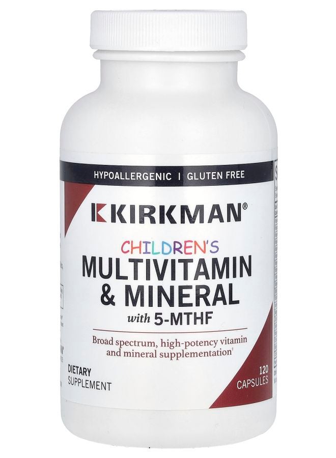 Kirkman Labs Children's Multivitamin & Mineral with 5-MTHF 120 Capsules