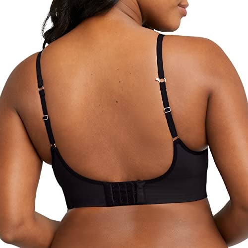 Maidenform صدرية مايدنفورم النسائية بدون درزات، صدرية طويلة قابلة للتحويل على شكل تانك باللون الأسود - Image 3