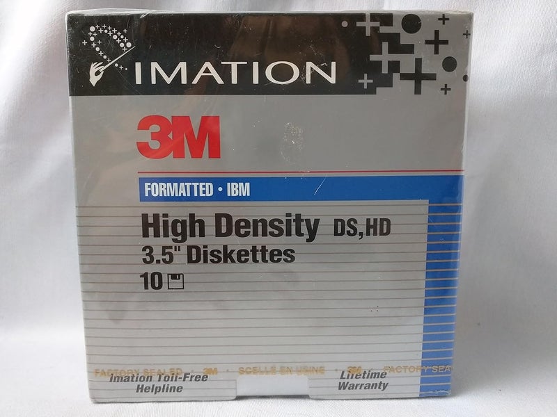 imation 3.5" Floppy Diskettes (1.44MB, 1 Count, High Density, Formatted) - Image 1