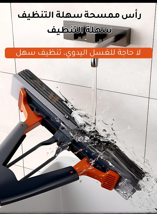 ممسحة تنظيف منزلية فائقة الامتصاص للأرضيات والمنازل | ممسحة إسفنجية سهلة الضغط، سميكة، قابلة للطي، قابلة للعصر، لا تحتاج إلى غسيل، للاستخدام المنزلي، سهلة التنظيف، ممسحة امتصاص الماء للشخص الكسول. - Image 5