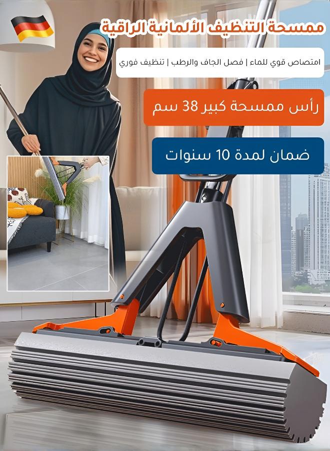 ممسحة تنظيف منزلية فائقة الامتصاص للأرضيات والمنازل | ممسحة إسفنجية سهلة الضغط، سميكة، قابلة للطي، قابلة للعصر، لا تحتاج إلى غسيل، للاستخدام المنزلي، سهلة التنظيف، ممسحة امتصاص الماء للشخص الكسول. - Image 3