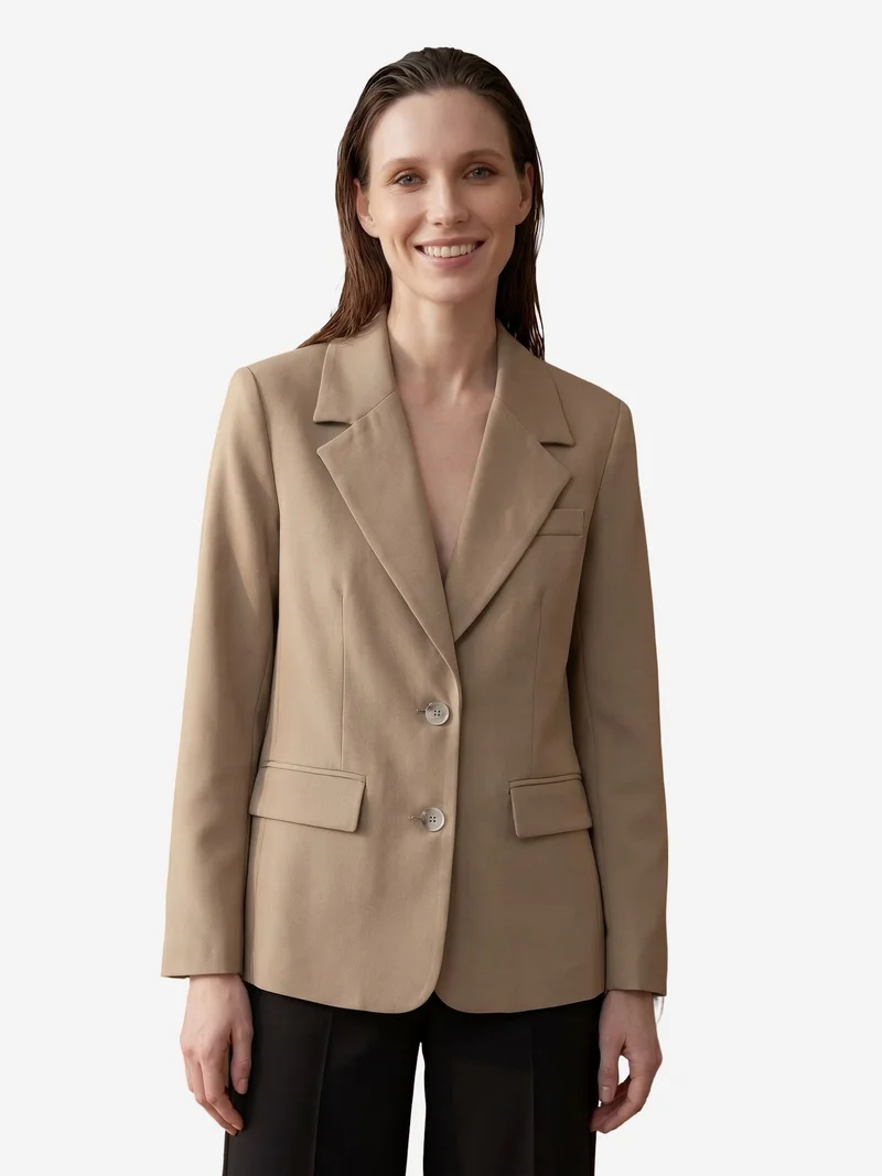 ماي فاشن MY FASHION Women's Crepe Blazer Jacket