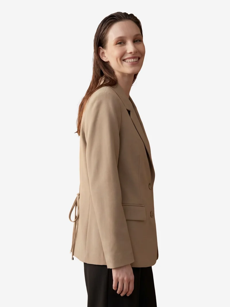 ماي فاشن MY FASHION Women's Crepe Blazer Jacket