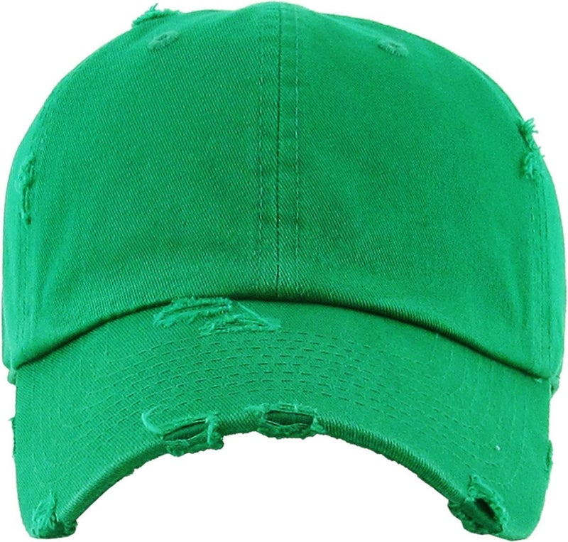 KBETHOS Vintage Washed Distressed Cotton Dad Hat Baseball Cap Adjustable Polo Trucker Unisex Style Headwear - Image 2