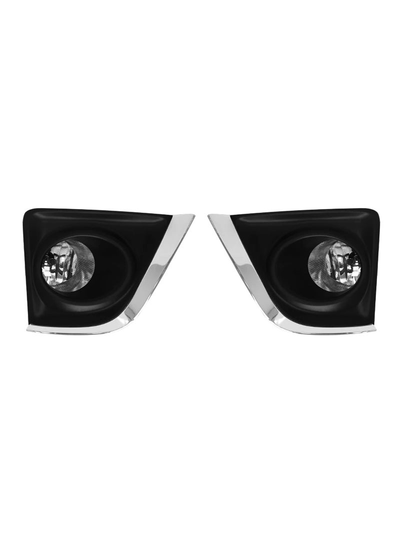 Toyota Corolla 2014 Fog Lamp Kit - H16 12V 28W Halogen Bulbs, Waterproof and Dust-Proof ABS Housing