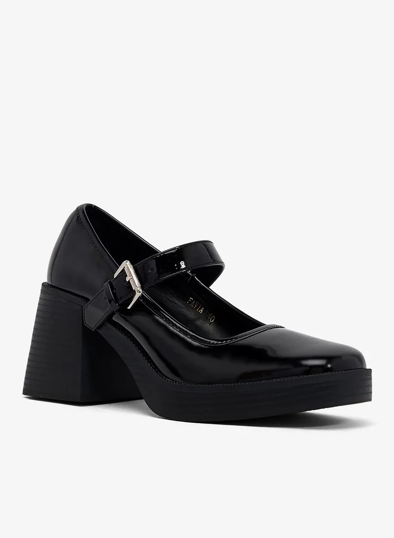 ايلا حذاء ماري جين بكعب منصة